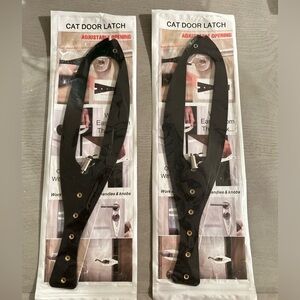 Cat Door Latch, 2 Pcs Flex Latch Cat Door Holder, Cat Door Stopper Keeps Dog Out